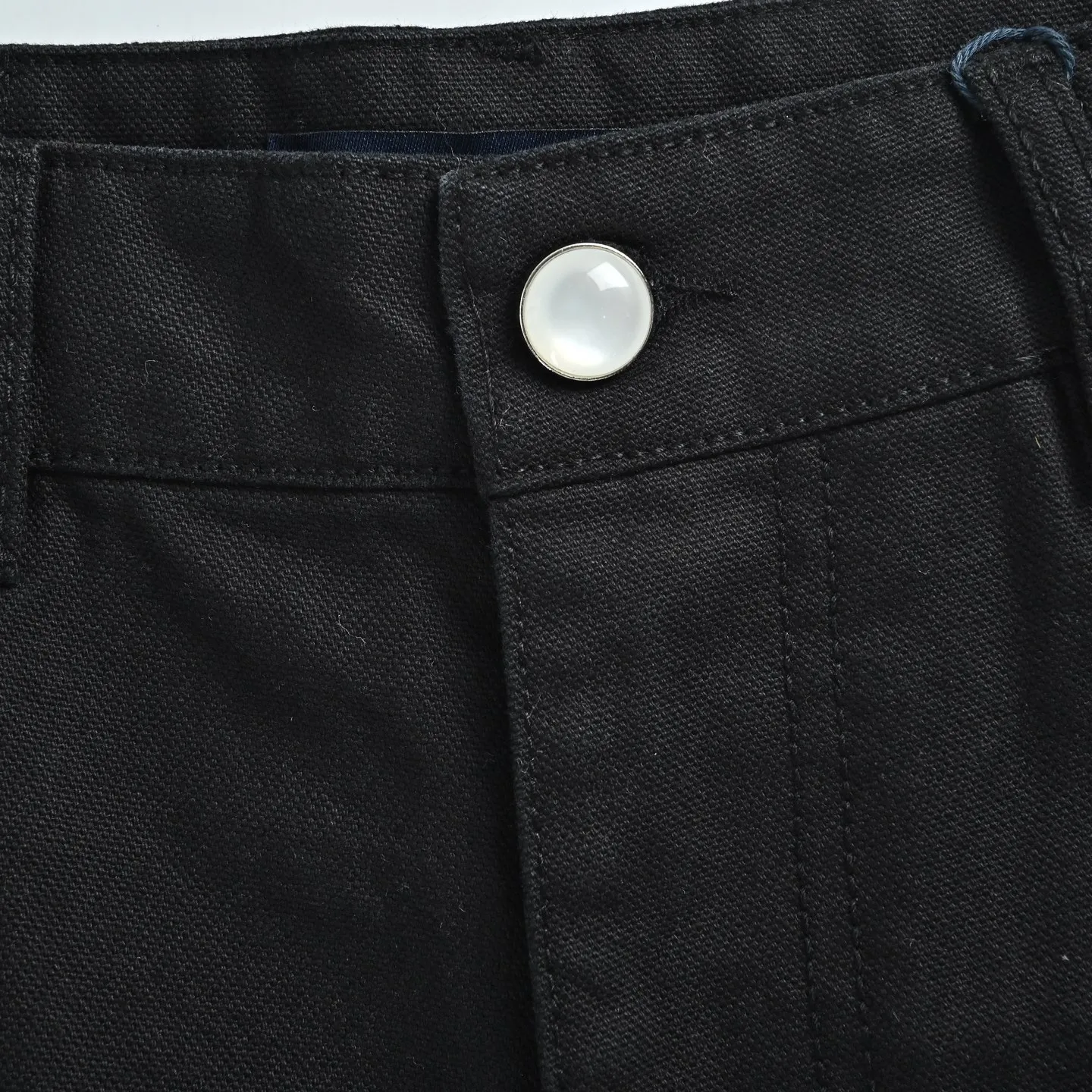Louis Vuitton studded solid color straight leg trousers